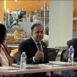 Congressman Krishnamoorthi discusses the future of health care workforce with OSF HealthCare leadership, regional career and technical education leaders, and representatives from organized labor