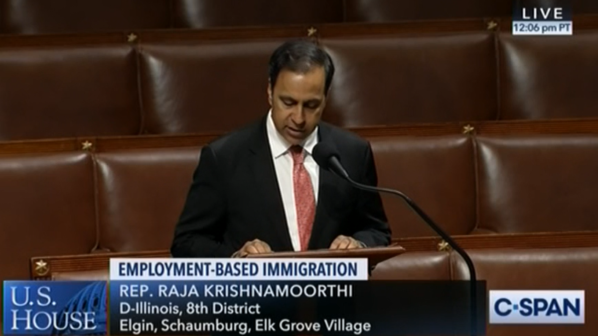 Congressman Raja Krishnamoorthi Hails House Passage Of The Bipartisan Fairness For High Skilled 3342