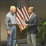 Congressman Krishnamoorthi presents purple heart